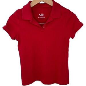 3/$30 Justice Girls‎ Red Cotton Polo Shirt, Size 8